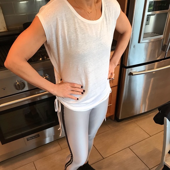 Chaser white drawstring side shirt - Picture 3 of 3